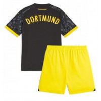 Borussia Dortmund Udebane Trøje Børn 2023-24 Kortærmet (+ Korte bukser)